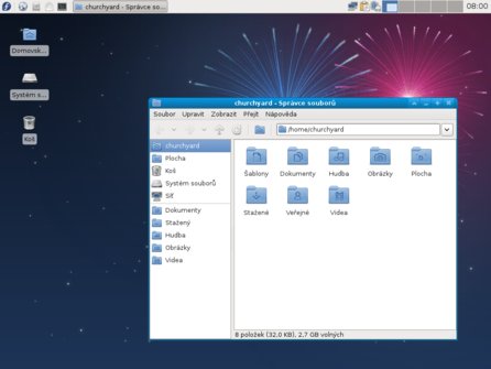 Xfce 4.8 přidané pomocí repozitáře