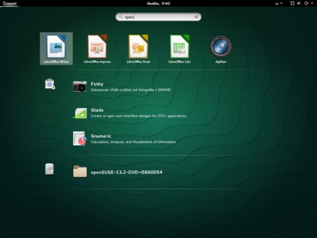 Prostředí GNOME v distribuci openSUSE 13.2