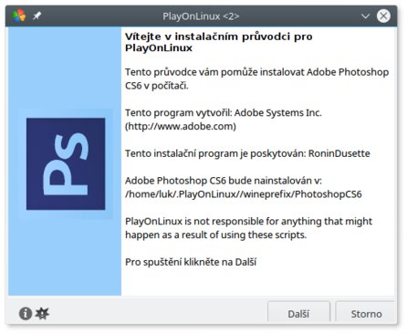 Instalace programu Adobe Photoshop