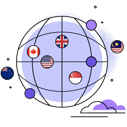 Přehled zemí, v nichž je dostupná služba Mozilla VPN (vpn.mozilla.org)