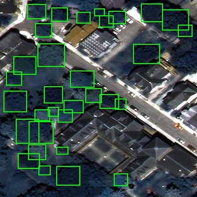 Automatická detekce stromů v GeoAI (zdroj: GeoAI/TreeTect, CC BY-SA 4.0)