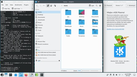 openSUSE Leap 15.5: KDE Plasma 5.27 - Dlaždice oken dle předvoleného rozvržení