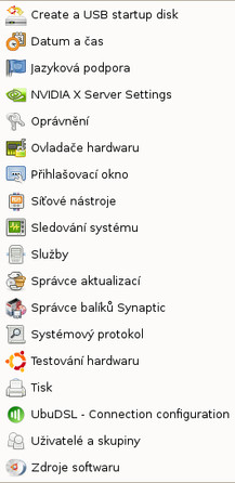 UbuDSL v nabídce aplikací