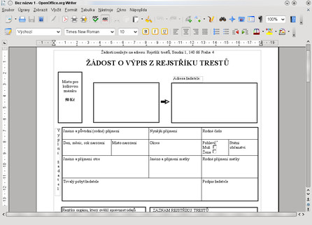 OpenOffice.org v openSUSE 11.2