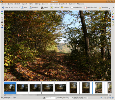 digiKam - prohlížeč