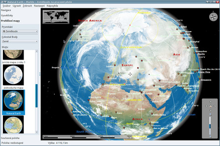 Marble - Země na družicových snímcích