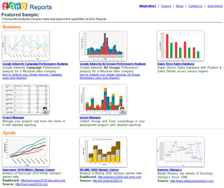 Zoho Reports - nabídka kvalitních databází
