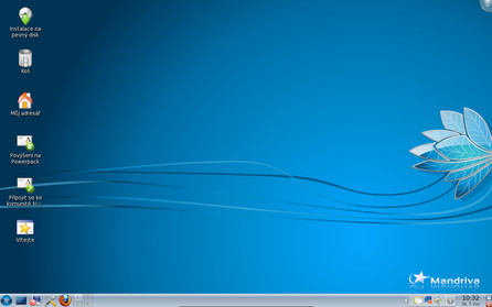 Mandriva Linux 2010.1 s výchozím prostředím KDE