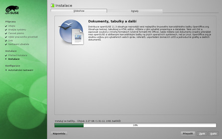 Slideshow, která vám bude krátit instalaci systému