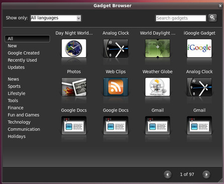 Gadget Browser