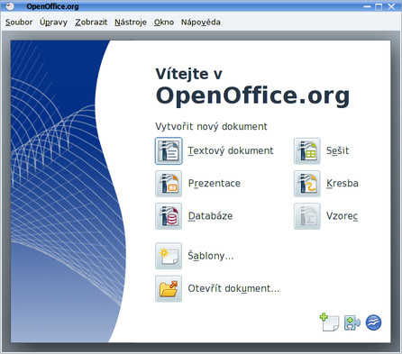 Startovací centrum OpenOffice.org 3