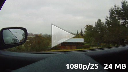 Jízda autem – boční pohled, mimo město