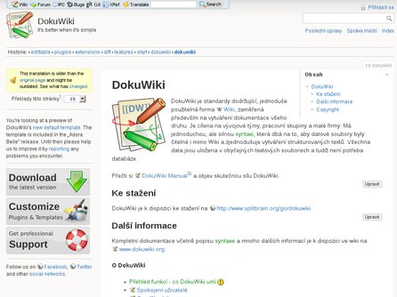 Oficiální stránky DokuWiki