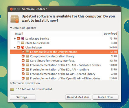 Ubuntu 13.04 – přehlednější správce aktualizací
