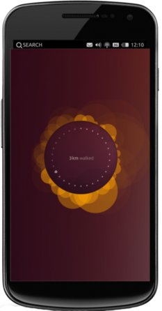 Ubuntu Touch Developer Preview 12.10 na telefonu Galaxy Nexus (foto Cartmanland, CC-BY)