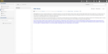 Vytvořená domovská wikistránka