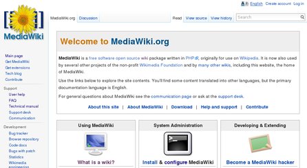 Oficiální stránky MediaWiki