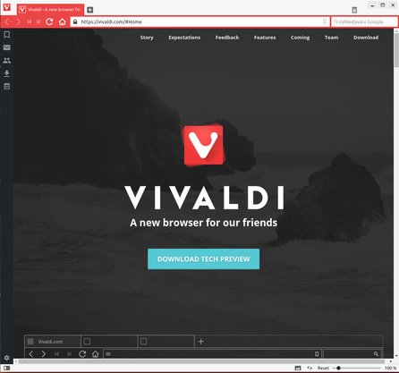 Prohlížeč Vivaldi