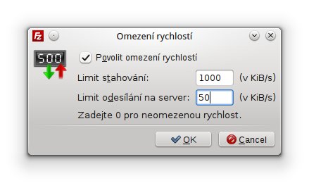 Omezení rychlosti přenosu