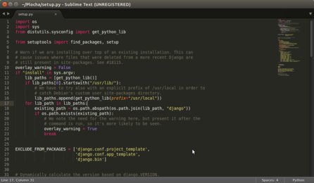 Sublime Text a zvýraznění syntaxe Pythonu