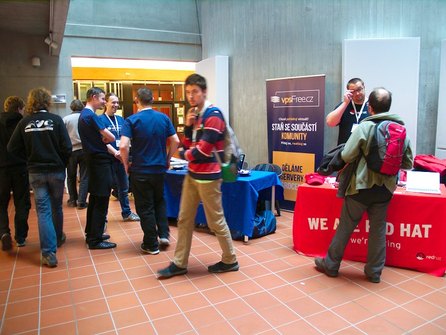 Stánky na konferenci LinuxDays 2015