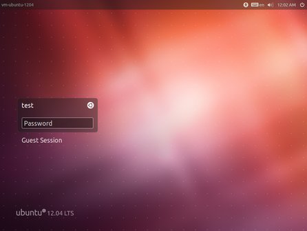 LightDM na Ubuntu 12.04 s Unity Greeter (screenshot Rprpr, CC BY-SA 3.0)