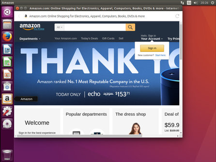 Amazon z Ubuntu nezmizel, jen už není aktivní ve vyhledávání