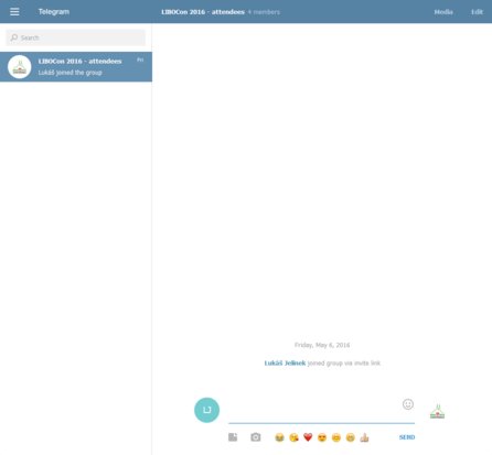 Webová klientská aplikace pro Telegram