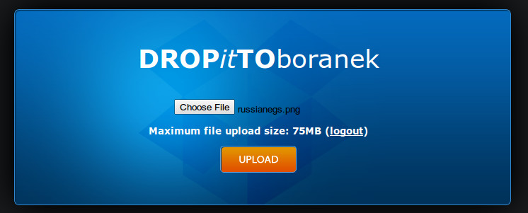 Uploader DropItTo.Me vypadá vkusně a jednoduše