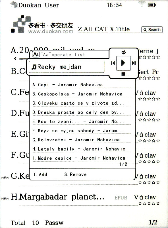 MP3 přehrávač