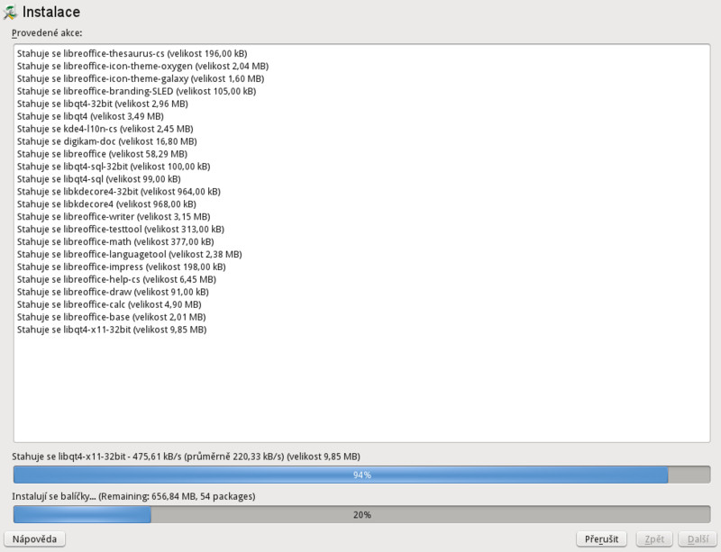 Správce programů – Instalace