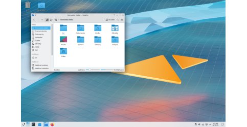 Celkový pohled na plochu Plasma 5.23