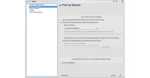 Správa tiskáren v YaST2