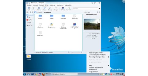 Dropbox v KDE