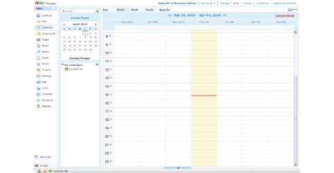 Zoho Calendar - vzhled aplikace