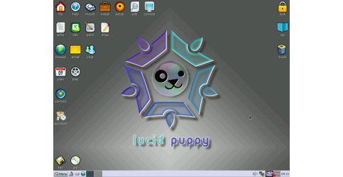 Puppy Linux po spuštění