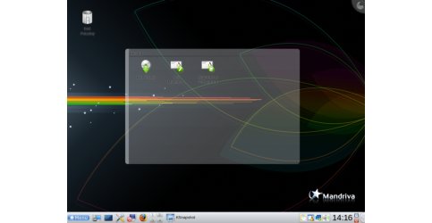 Nastartované live CD Mandriva Linux 2009