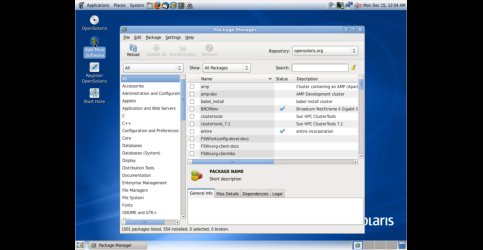 OpenSolaris  2008.11 - správce balíků