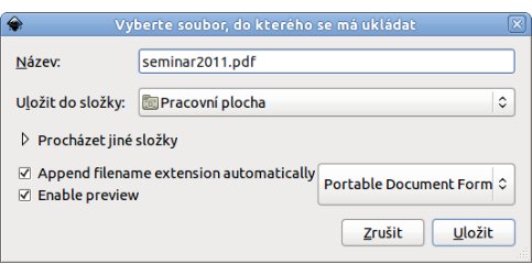 Uložení do PDF