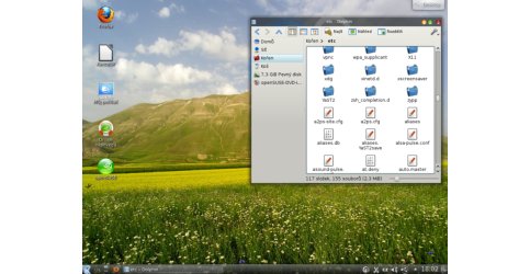 Přizpůsobené prostředí KDE