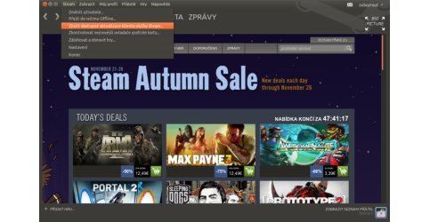 Steam v „ubuntím“ kabátku