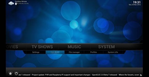 OpenELEC – XBMC optimalizované pro Raspberry Pi