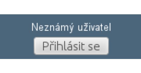 Přihlášení administrátora/uživatele