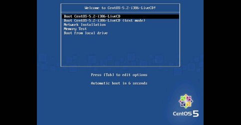 GRUB distribuce CentOS