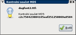 Kontrolní součet MD5