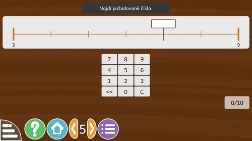 GCompris 4.0 - aktivita Čtení číselné osy