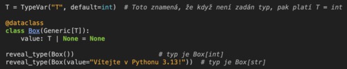 Python 3.13 výchozí typování