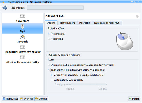 Velmi důležité nastavení myši