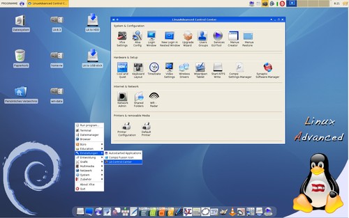 LinuxAdvanced Control  Center, zdroj tamtéž