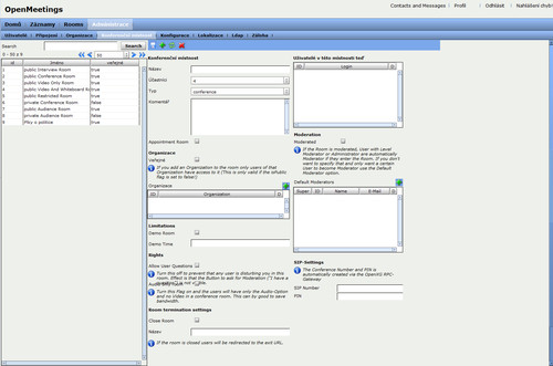 Správa konferenčních místností